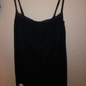 Navy Blue Brandy Melville Lace Tank Top